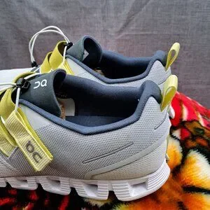 %Size 12 Men OnCloud Athletic Casual Gray/Yellow Slip-On Sneaker / A 46 Men main image 4